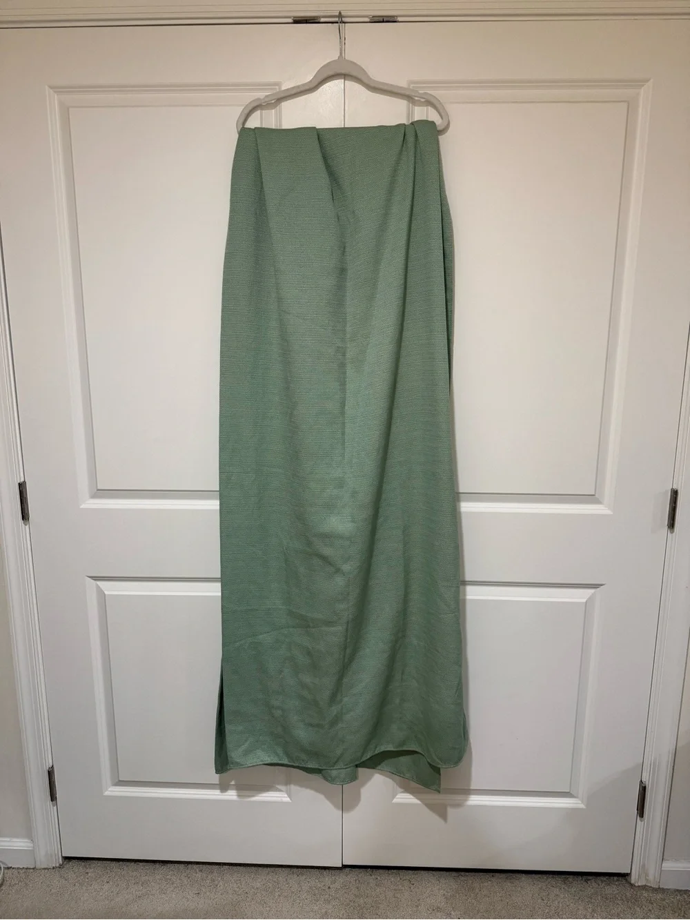 Sage Green Rectangle Tablecloth- 56x106” NWOT